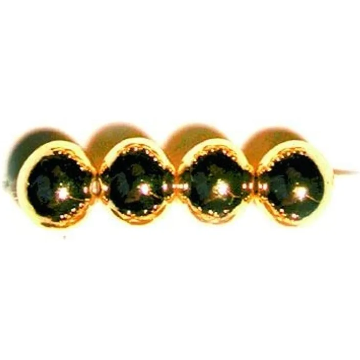 Metallic-Glorex Perle 2 mm 130 Stück, goldfarben