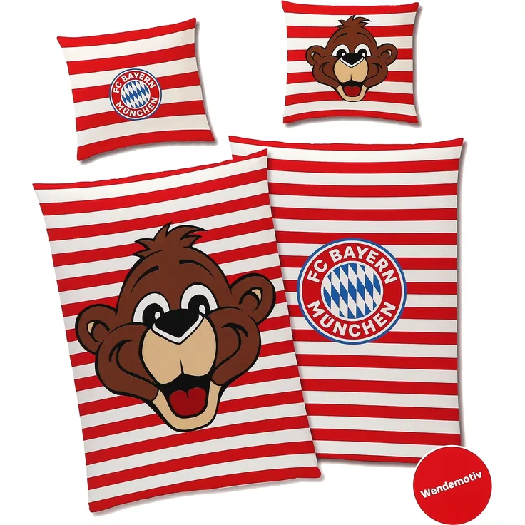 FC Bayern München Kinder Bettwäsche Berni | ca. 135 x 200 cm |