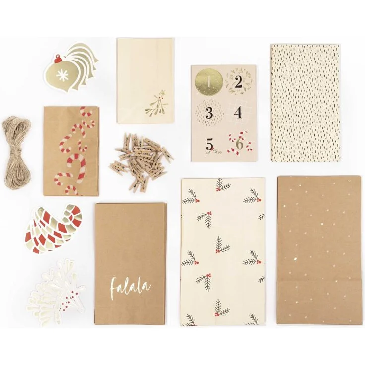 Folia Adventskalender Set FALALA, 97-teilig – Bild 2