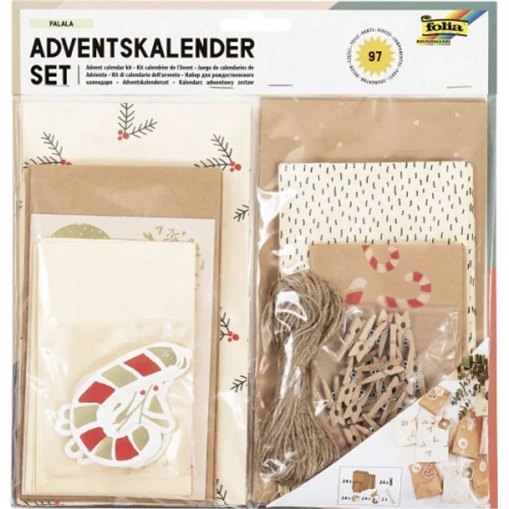 Folia Adventskalender Set FALALA, 97-teilig – Bild 4