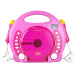 Karaoke CD Player MP3 2 Mikros pink
