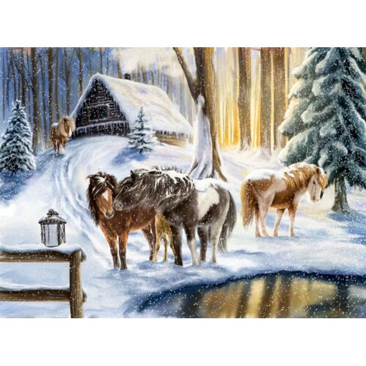 Winterpferde, Wand-Adventskalender