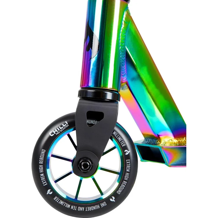 Chilli Pro 118-6-SH 'Rocky Neochrome' Scooter, Lenkerhöhe 79 cm, max. belastbar bis 100 kg, neochrome – Bild 5