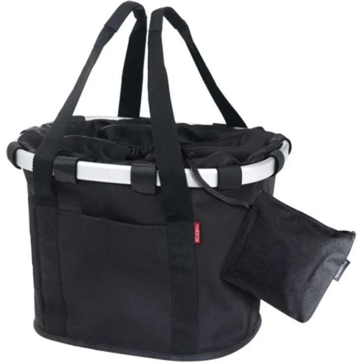 KLICKfix Fahrradkorb Fahrradtasche Bikebasket Reisenthel schwarz H 28 x L 26 x B 35cm – Bild 1