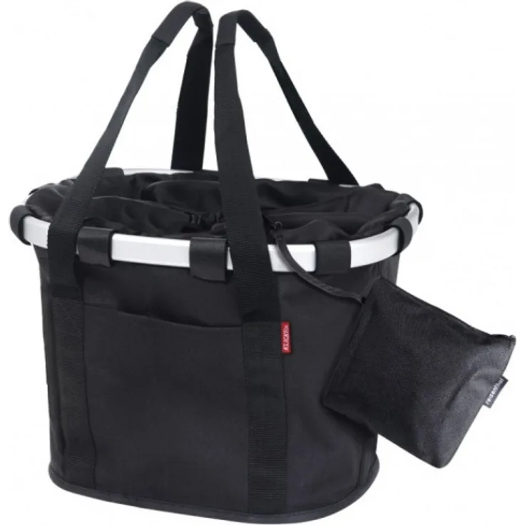 KLICKfix Fahrradkorb Fahrradtasche Bikebasket Reisenthel schwarz H 28 x L 26 x B 35cm