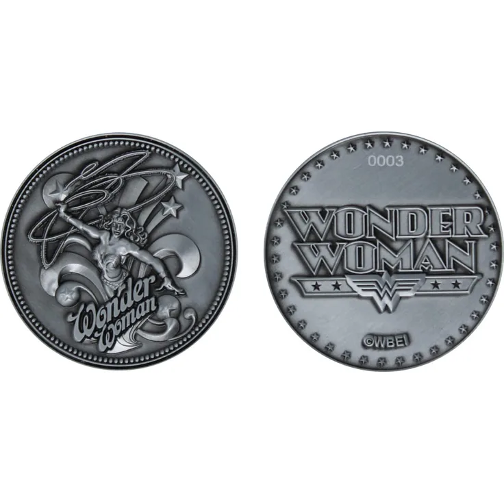 Fanattik 196663 Münze Wonderwoman 38Mm, Mehrfarbig