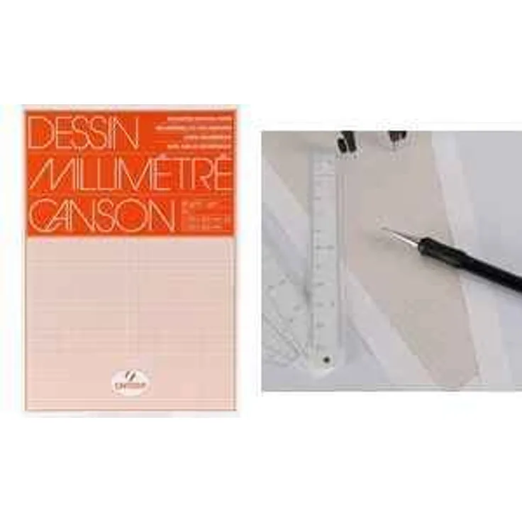 CANSON Millimeterpapier 650 x 500 mm 90 gqm