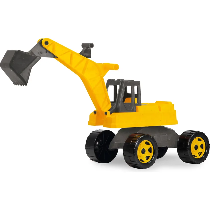 LENA 02217 - Eco GIGA TRUCKS Aufsitz-Bagger, Baufahrzeug, drehbar, L/B/H 70x27x32 cm