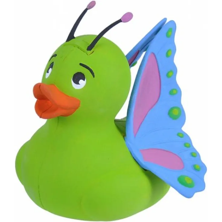 Gummiente Schmetterling Mädchen 10 cm grün