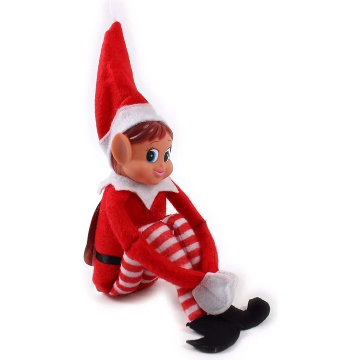 GLOW Wholesale Elvie (Mädchen) Lustige und verspielte Elfen verhalten Sich schlecht Figur mit weichem Körper und Vinyl-Gesicht, rot – Bild 1