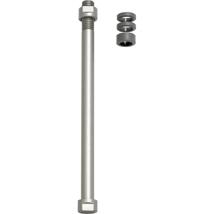 TACX Hinterradsteckachse M12x142 mm für Classic Trainer - Silber.