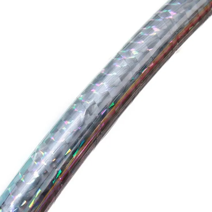 Zirkus Hula Hoop, Hologramm Farben, Ø 90cm Silber
