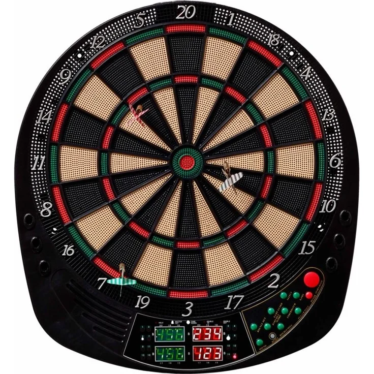 Best Sporting Dartscheibe elektronisch Coventry I Dartscheibe elektronisch mit LED-Anzeigen I E-Dartscheibe mit 12 Dartpfeilen & Ersatzspitzen I hochwertiger Dartautomat für 16 Spieler – Bild 3