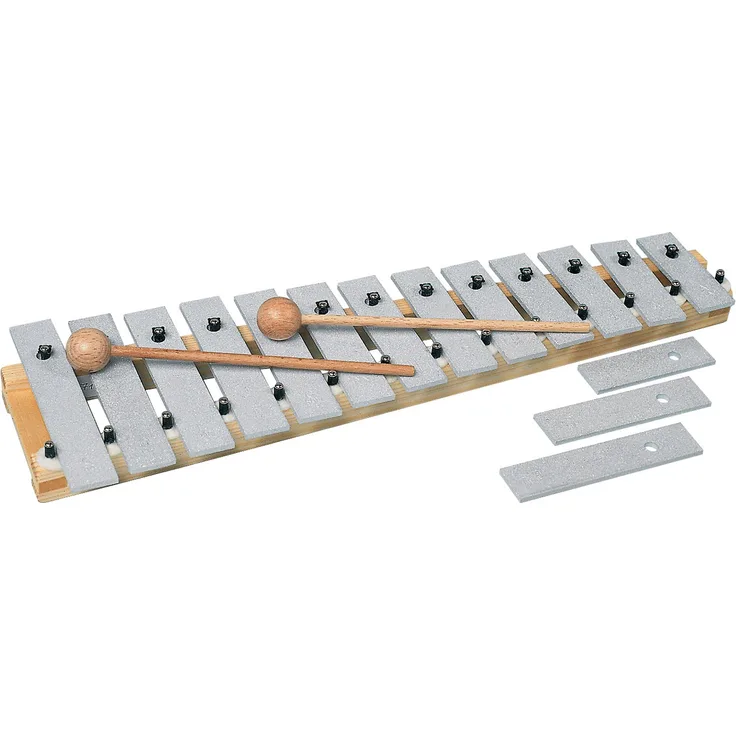 Sopran-Glockenspiel 13 Klangplatten aus Aluminium