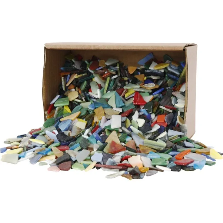 Mosaik Mischpackung in versch. Farben und Formen, 8 - 20. (8,00 € pro 1 kg)