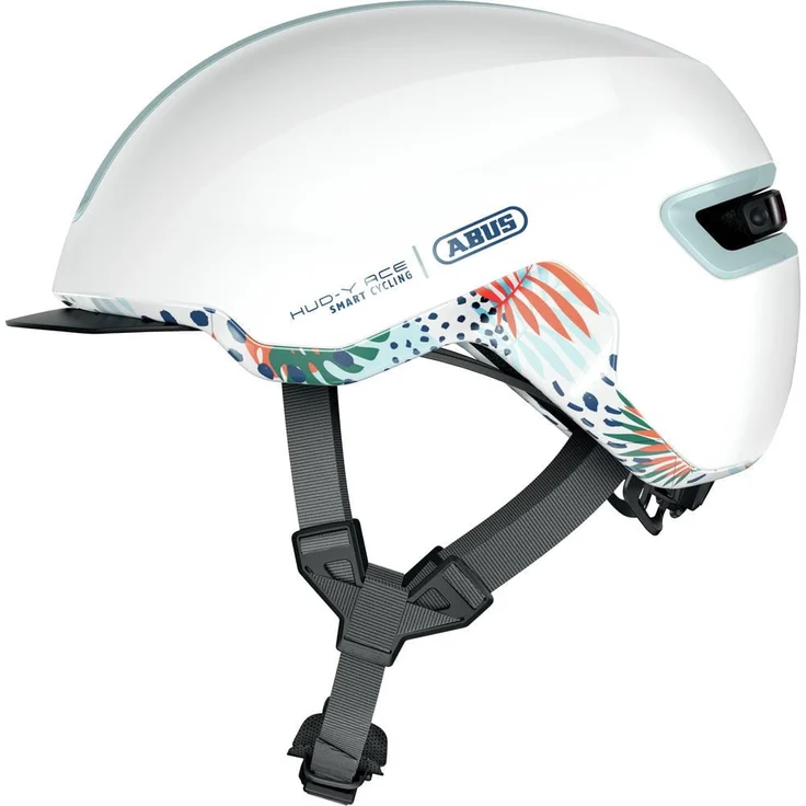 Abus HUD-Y flower white shiny 57 - 61 cm – Bild 1