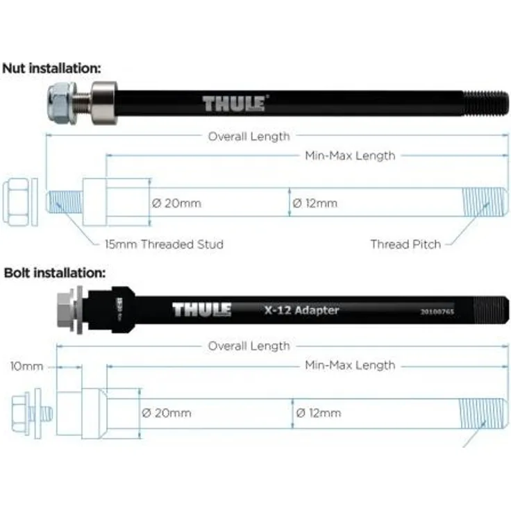 Thule Adapter 169-184mm (M12x1. 0) - Preisvergleich