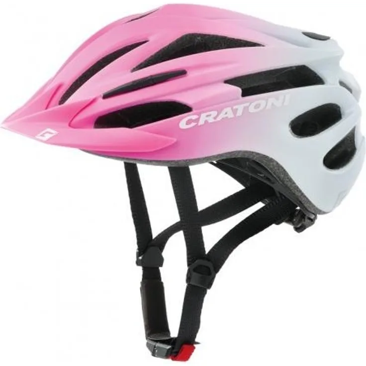 Cratoni Kinderhelm Pacer jr. pink/weiß matt Gr. S/M 54-58 cm