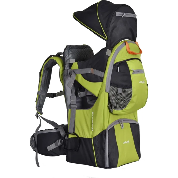 TIGGO FLEX Kindertrage für Reise Kinderrückentrage mit Sonnenschutz für 6-36 Monate Tragesitz bis 18 kg Aluminium 10811 02