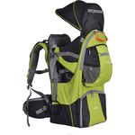 TIGGO FLEX Kindertrage für Reise Kinderrückentrage mit Sonnenschutz für 6-36 Monate Tragesitz bis 18 kg Aluminium 10811 02