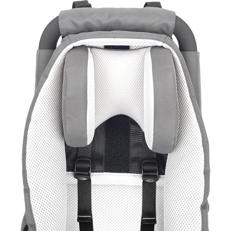 Qeridoo Babyhängematte für Fahrradanhänger Sportrex1, Sportrex2, Kidgoo1, Kidgoo2, Qupa 1, Qupa 2, Grau – Bild 2