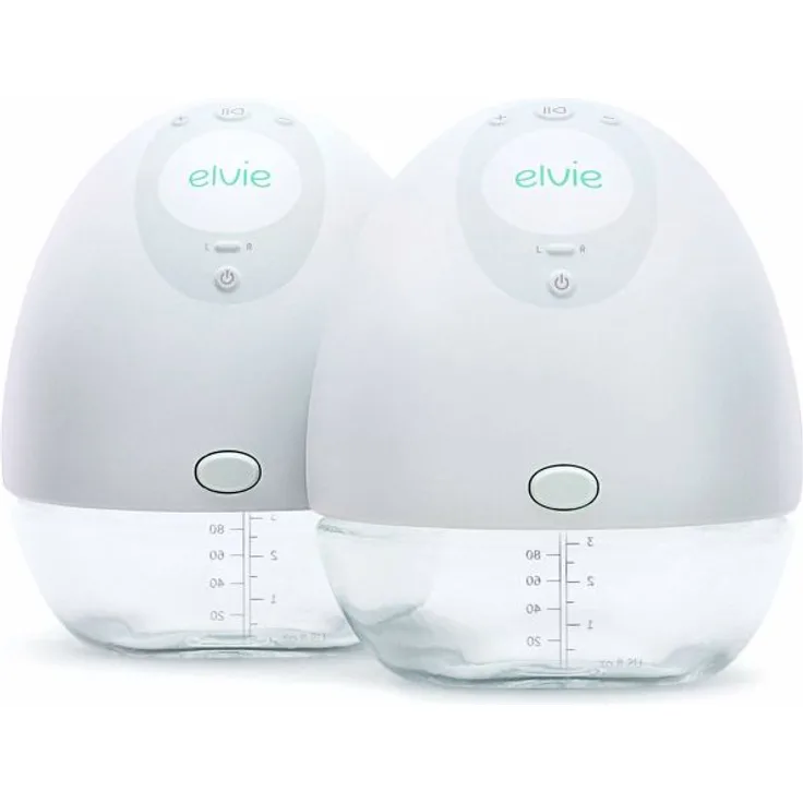 elvie Pump Elektrische Milchpumpe Doppelseitig, inkl. zwei 150 ml Flaschen