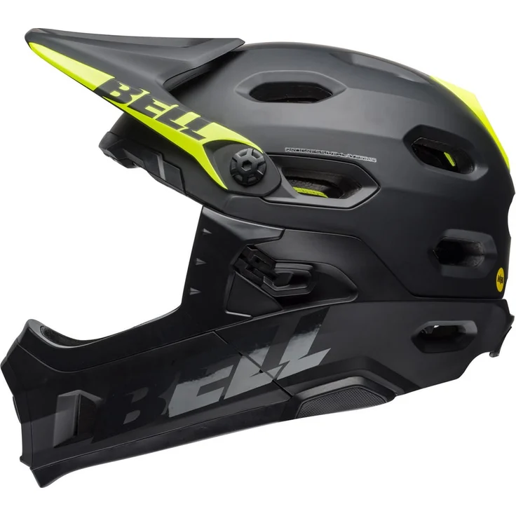 Bell Super DH Mips Fahrradhelm - Mattschwarz/Gelb 52 - 56 cm – Bild 1