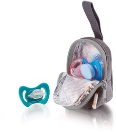 DIAGO Deluxe Schnullertasche, Grau