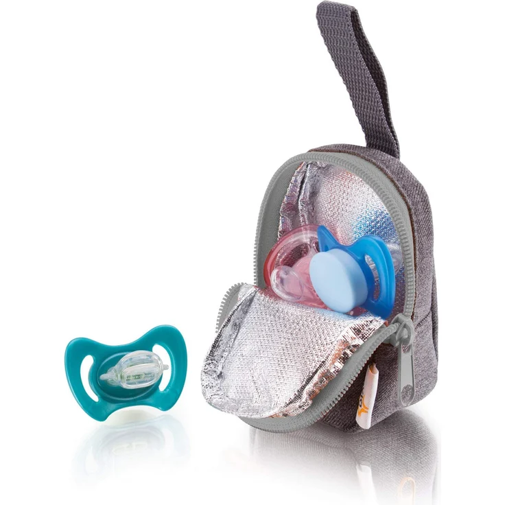 DIAGO Deluxe Schnullertasche, Grau