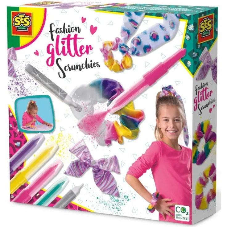 deko-Set Scrunchies Mädchen 20 x 4 cm Karton 12 Stück
