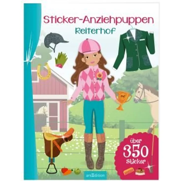 Sticker-Anziehpuppen Reiterhof - über 350 Sticker
