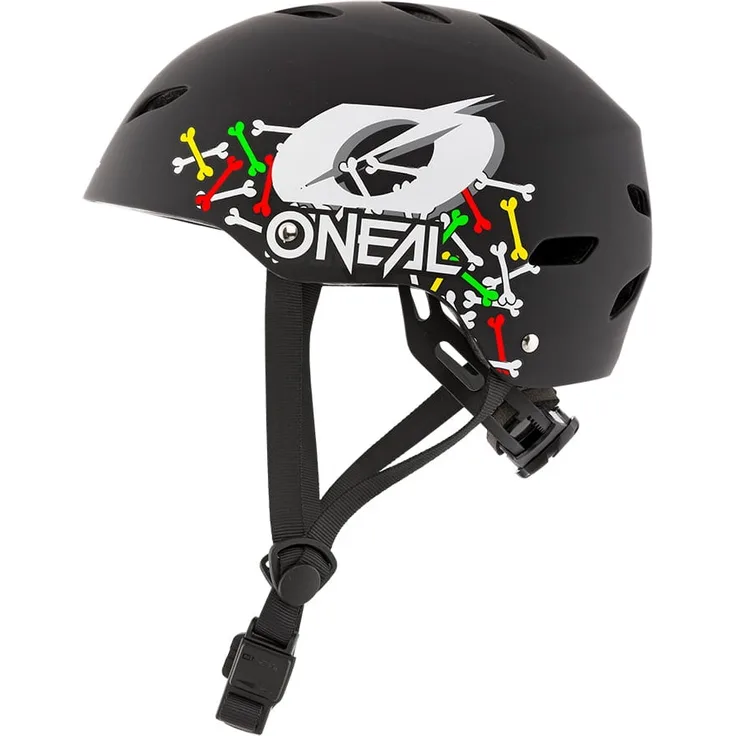 Oneal Dirt LID Youth Skull - Kids Helm - Schwarz/Multicolor 47 - 48 cm