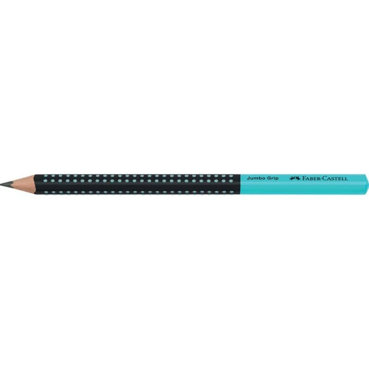 Faber Bleistift Jumbo Grip B schwarz/türkis – Bild 1