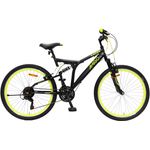 AMIGO Racer Mountainbike, 24 Zoll, 18 Gänge, Schwarz