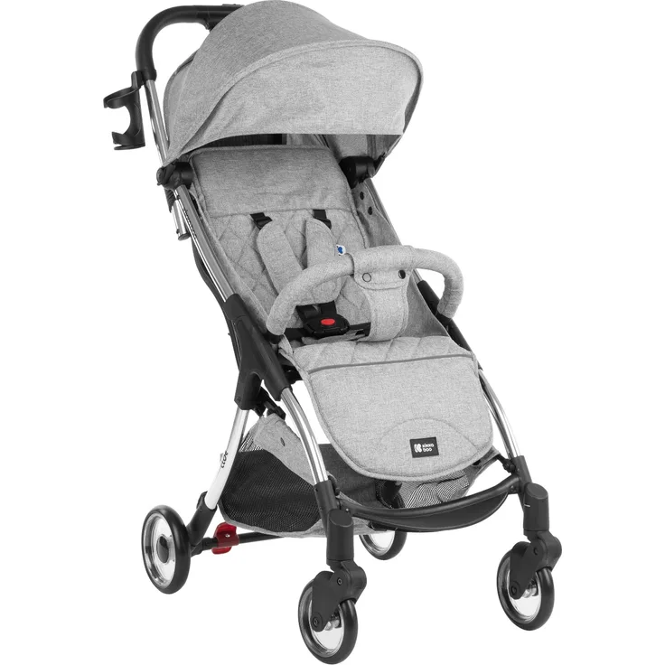Kikkaboo Kinderwagen Buggy Cloe bis 22 kg Aluminiumrahmen faltbar Getränkehalter grau