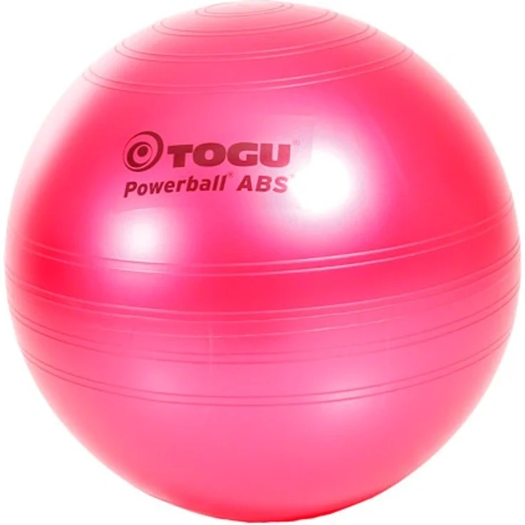 TOGU Gymnastikball Powerball ABS Sitzball Büroball Fitnessball 45 cm, Pink – Bild 1
