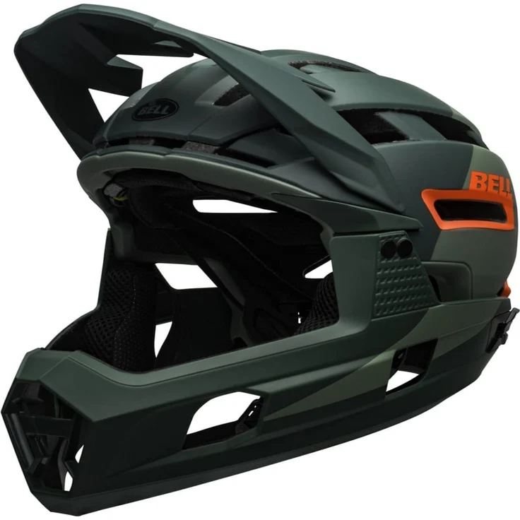 Bell Super Air R Mips Fahrradhelm - Grün/Orange 58 - 62 cm – Bild 3