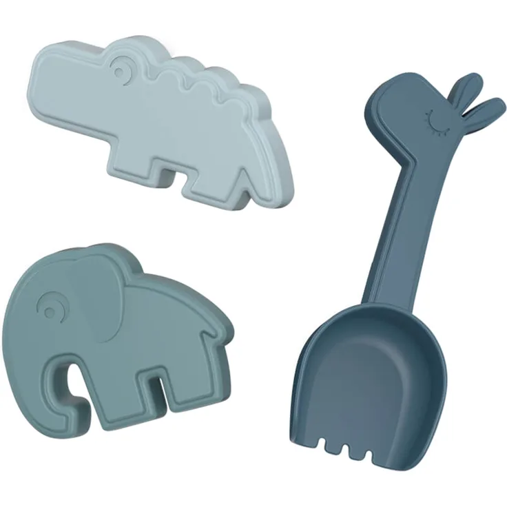 Liewood Dante Cat Beach Set Rose Multi Mix Blau