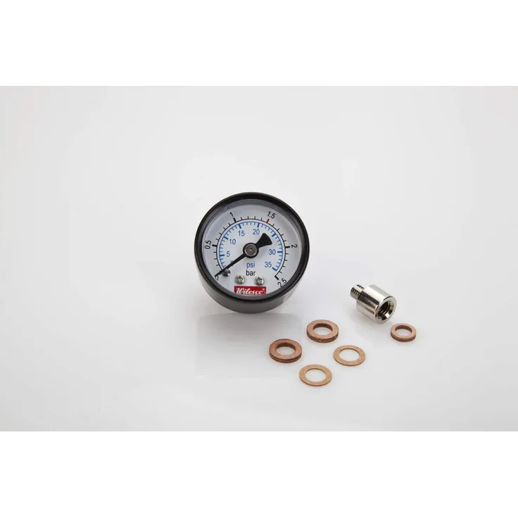 Wilesco 01938 ET - Manometer mit rückseitigem M5 Gewinde D=30 mm