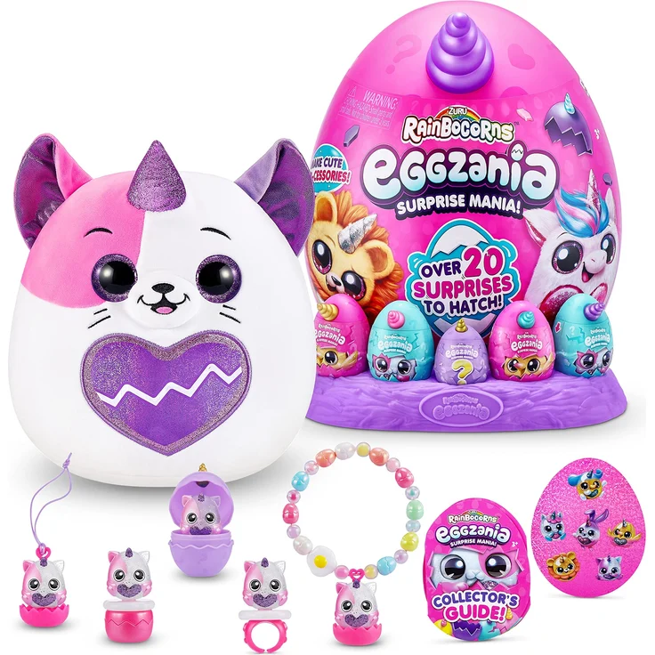 Rainbocorns Eggzania Surprise Mania Kittencorn, über 20 Überraschungen, Plüschtier und Accessoires (Kätzchen) – Bild 1