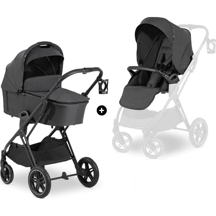 Hauck Vision X Set Betthimmel Reisesystem-Babywagen Beide Geschlechter Faltbar Schwarz – Bild 2