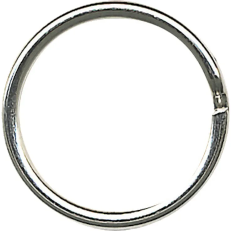 schlüsselanhänger 20 x 2 mm Stahl silber 100 Stück