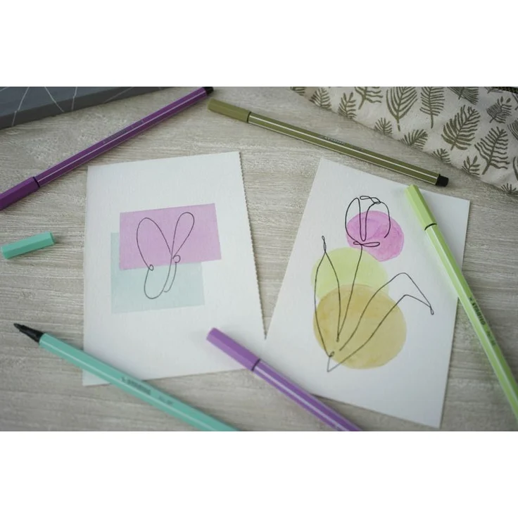 Premium-Filzstift - STABILO Pen 68 - ARTY - 66er Metalletui - mit 65 verschiedenen Farben – Bild 6