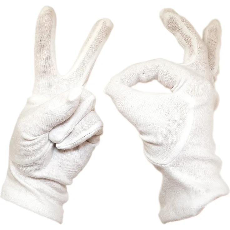 Festartikel Müller 908. 079. 02 Handschuhe, Unisex – Erwachsene, Weiß
