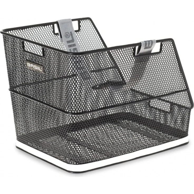 Basil Hinterradkorb Class für Schultasche schwarz 38x31x27 cm – Bild 1