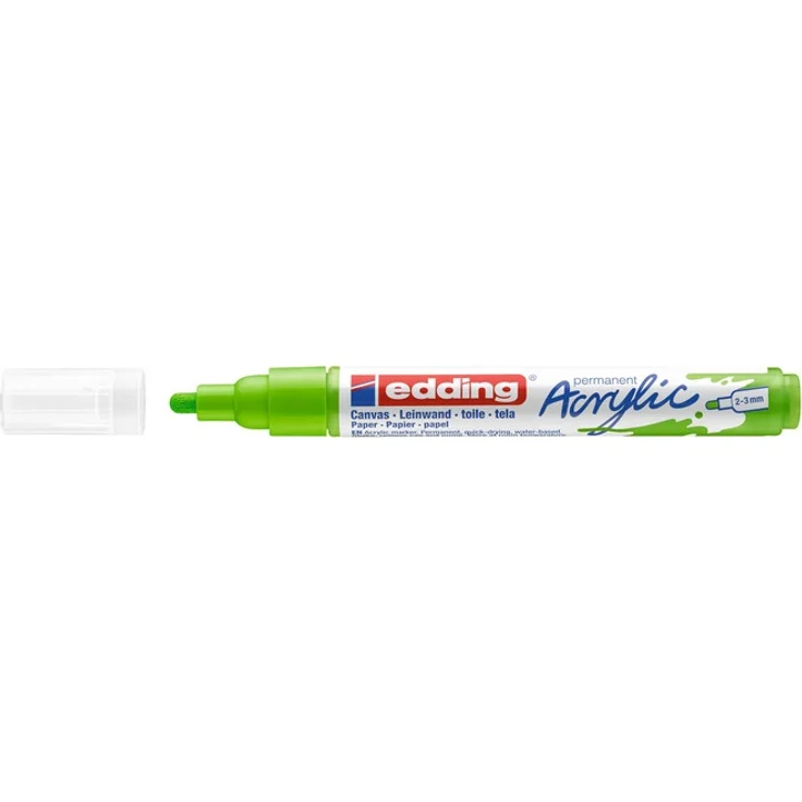 edding 5100 Acrylmarker medium gelbgrün – Bild 1
