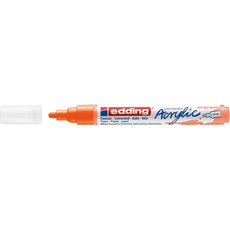 edding 5100 Acrylmarker medium neonorange – Bild 2