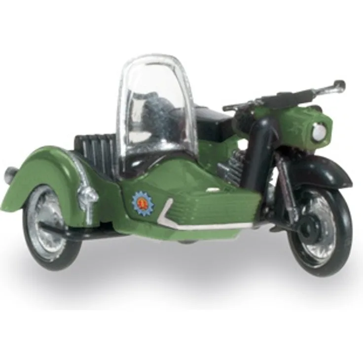 1:87 MZ 250 mit Beiwagen Volkspolizei