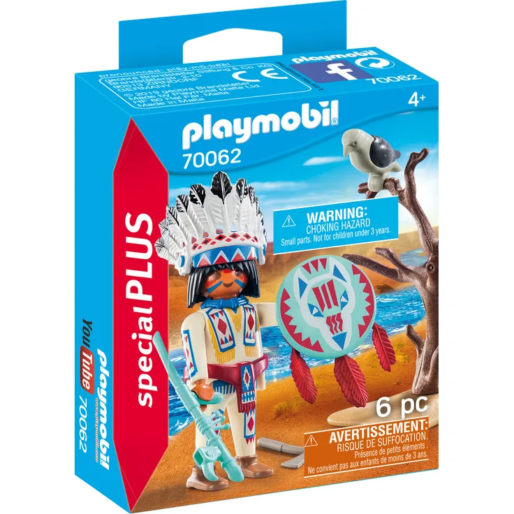 Playmobil Special Plus 70062 'Indianerhäuptling', 6 Teile, ab 4 Jahren