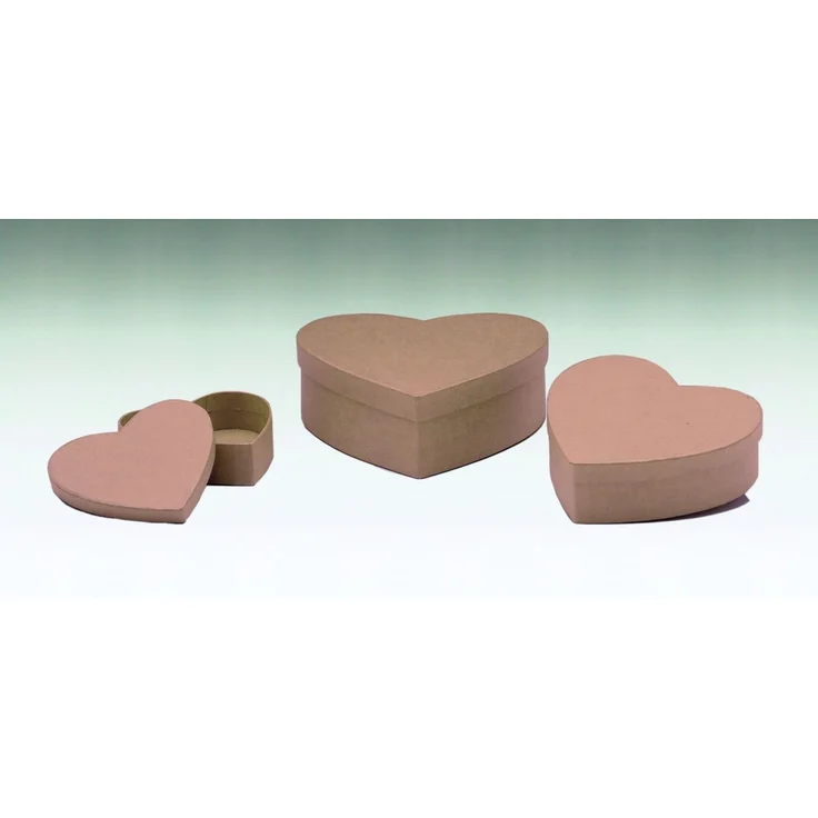 Glorex Herz-Box/Pappe 120 x 120 x 38 mm – Bild 1